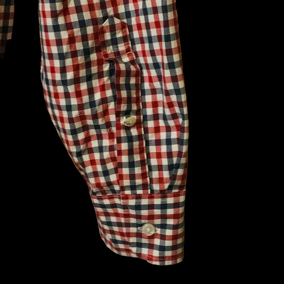 J Crew Mens Checkered Shirt L 100% Cotton Long Sleeve Casual Dress Button Down - Picture 6 of 7
